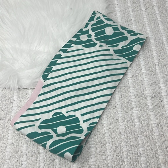 Eley kishimoto stripe Floral Print Head Tie Silk scarf Women’s Size 50.5”X 5.5” - Picture 6 of 7